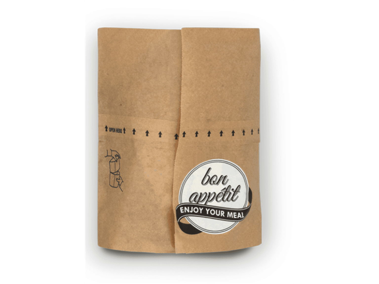 Snack Bag mit Sichtfenster aus braunem Pergamentersatz,Gr.S,15 x 8.5/8.5 x 16.5