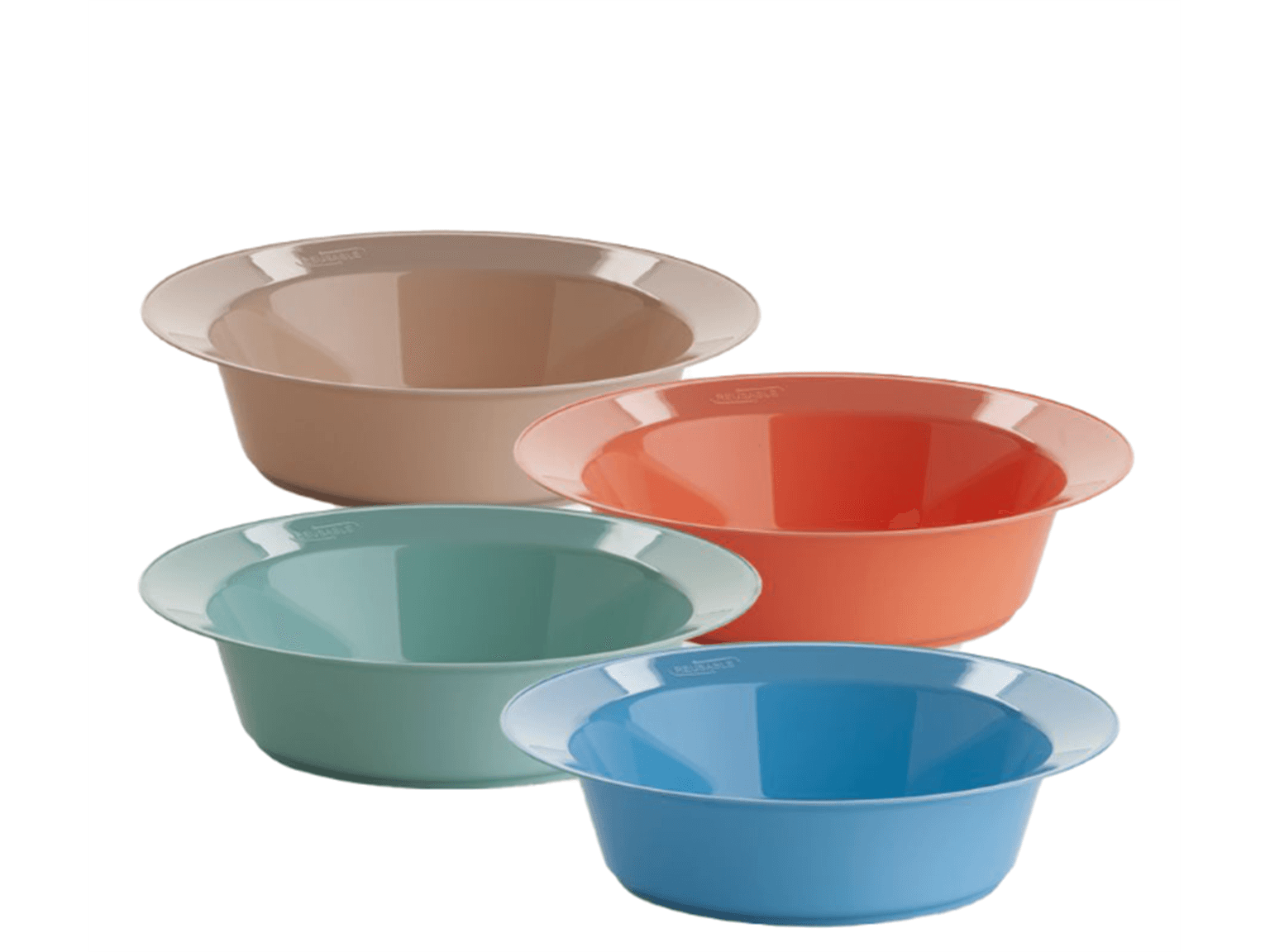 Suppenteller aus Kunststoff Ø 147 mm, Höhe 37 mm, farbig assortiert