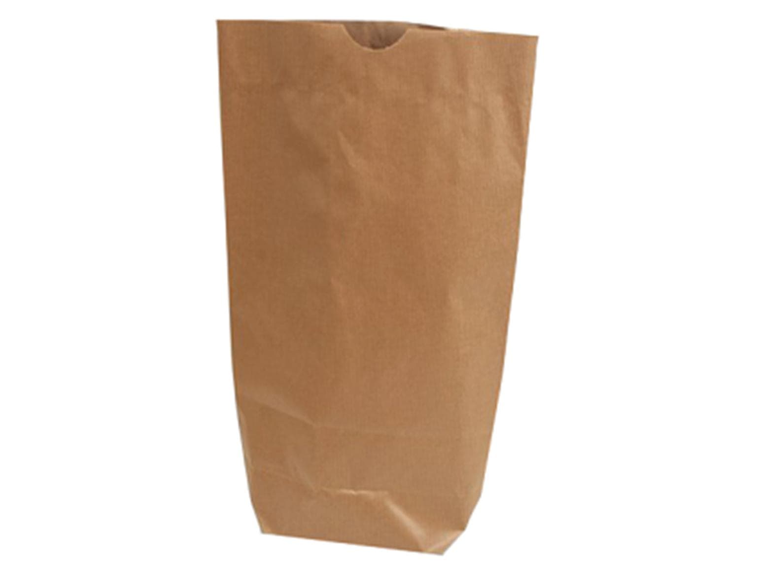 Kreuzbodenbeutel Kraft braun enggerippt 60 gm2, 19 x 29 cm, 1.5 kg, unbedruckt,