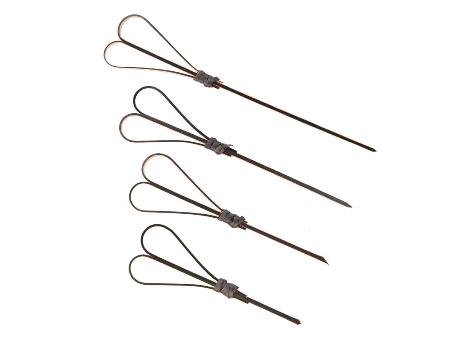 Bambus-Fingerfoodspiess HERZ, 18 cm schwarz