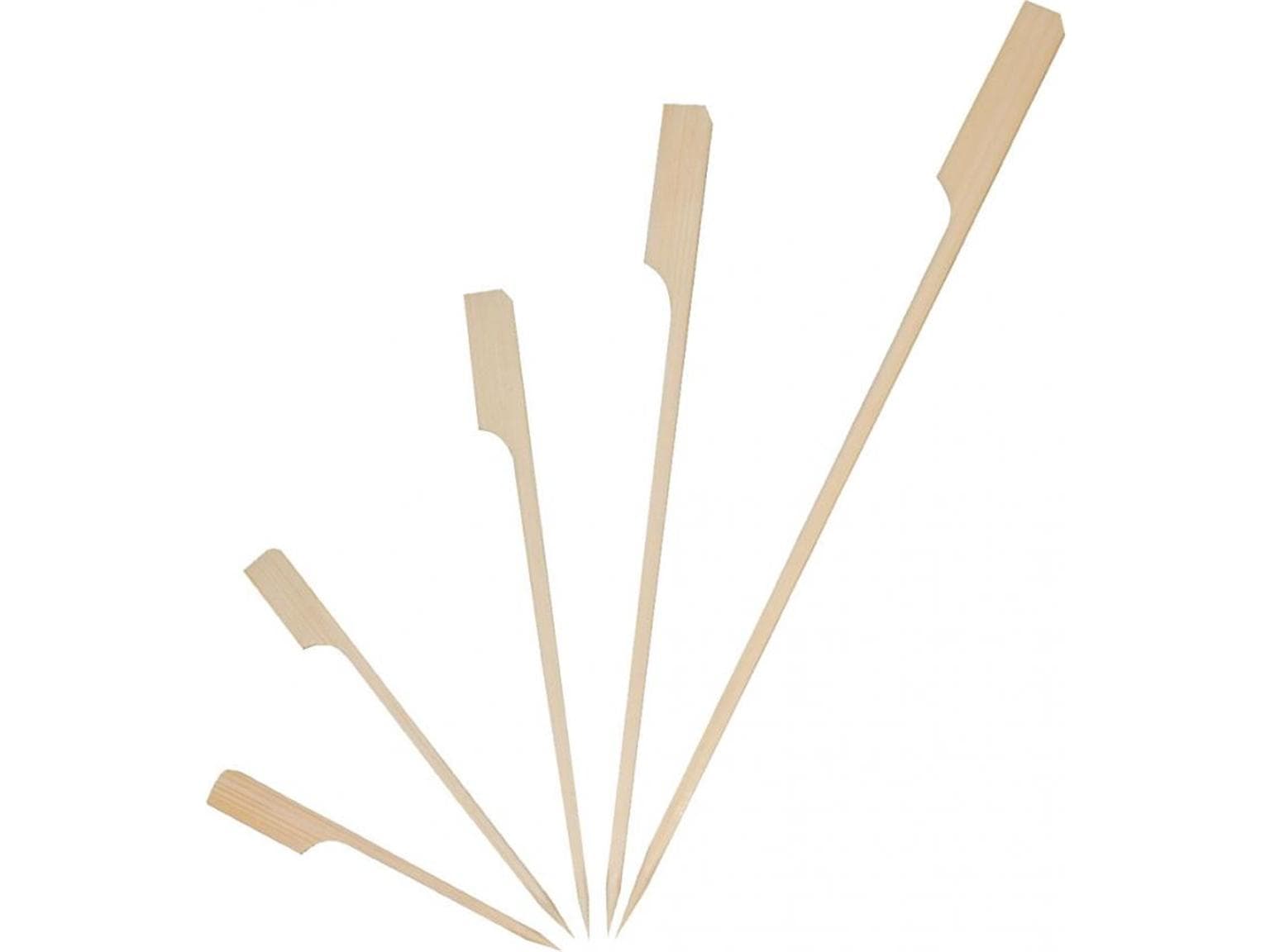 Bambus-Fingerfoodspiess FLAG, 12 cm natur