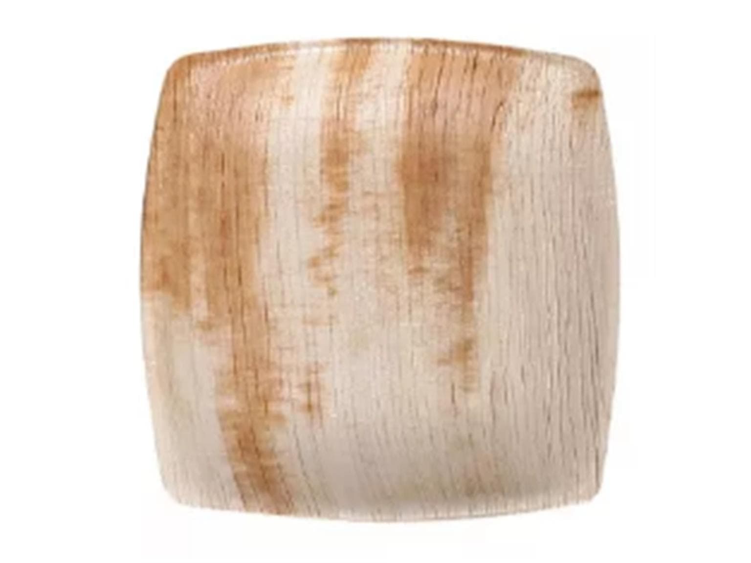 Palmblatt Teller quadratisch, 24 x 24 cm Höhe 1.8 cm