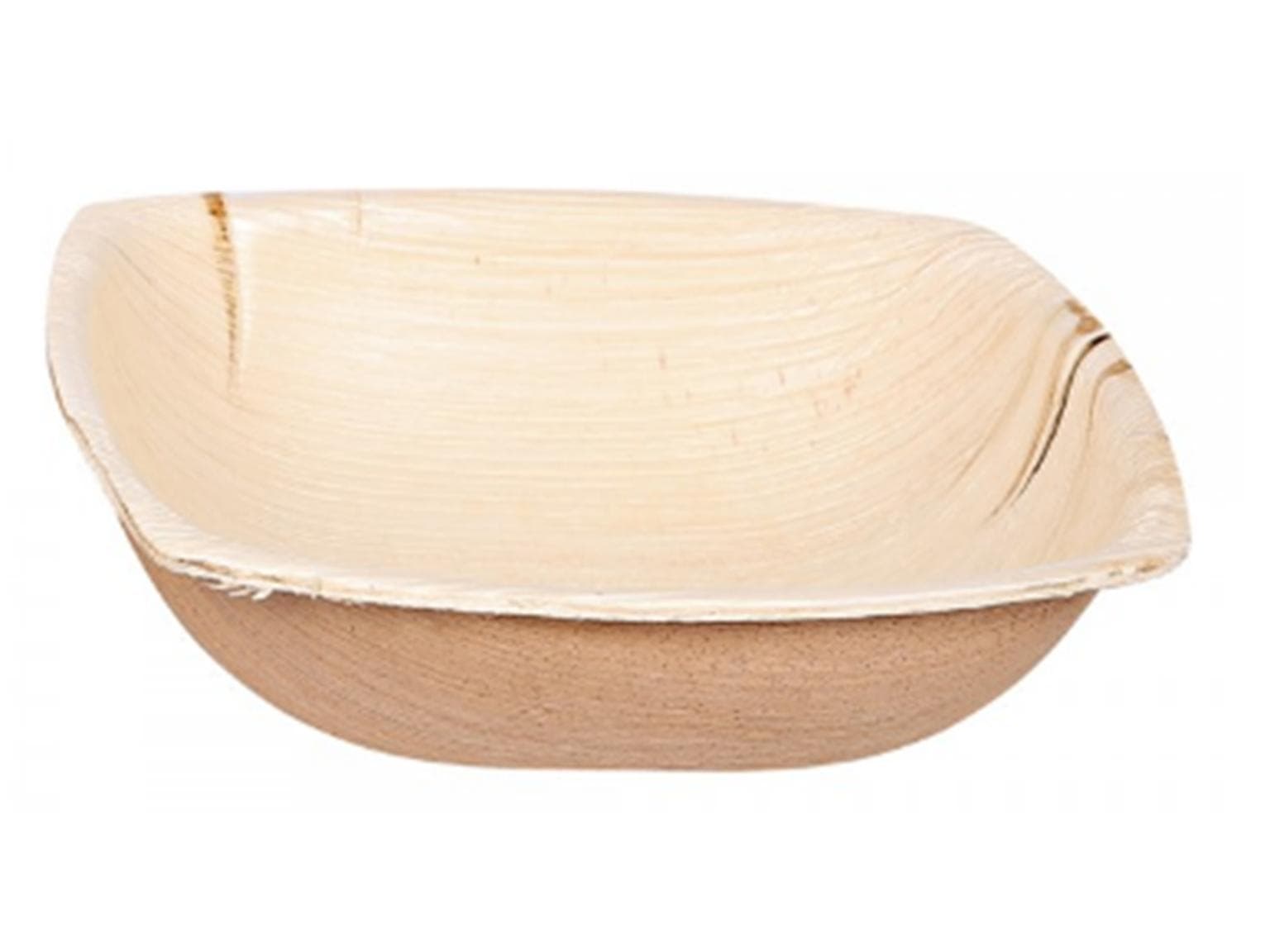 Palmblatt Schale eckig, 14 x 14 x 4.5 cm 350 ml