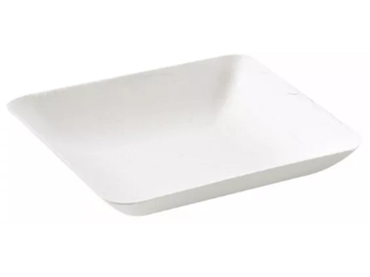 Fingerfood Schale aus Bagasse, eckig, 6.3 x 6.3 cm, weiss