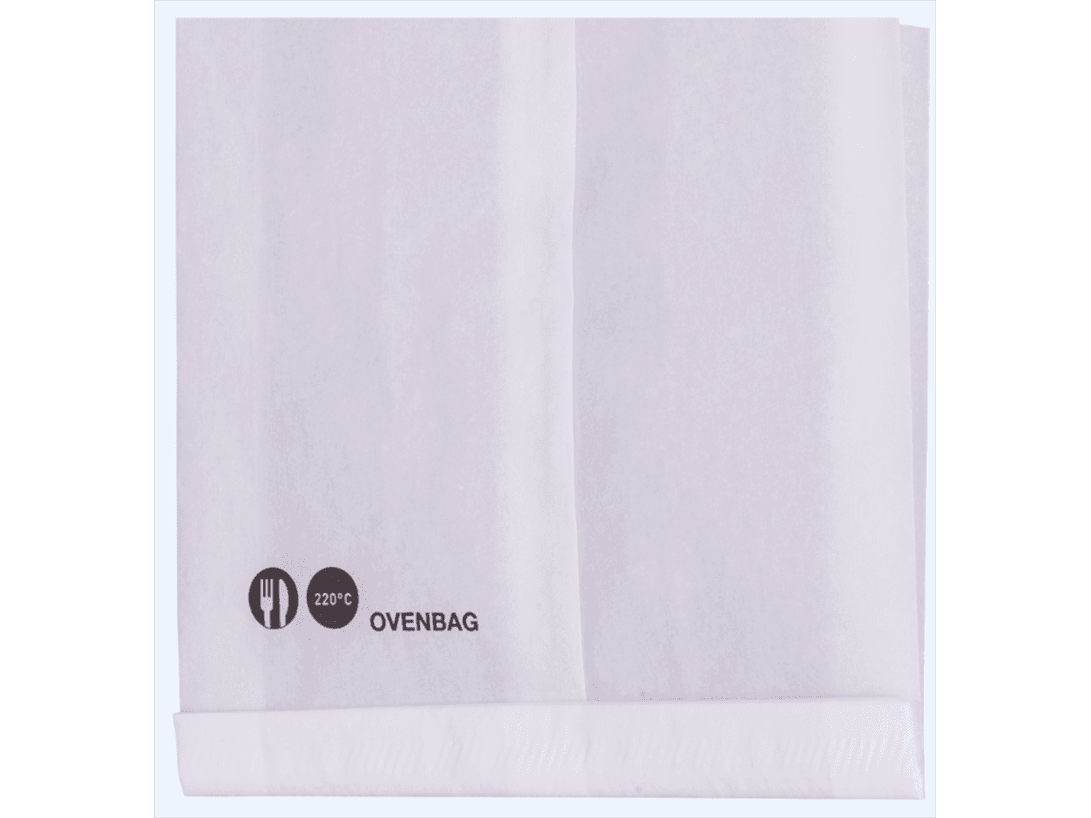 Seitenfaltenbeutel OVENBAG, weiss 170 x 40 x 160 mm, hitzebeständig