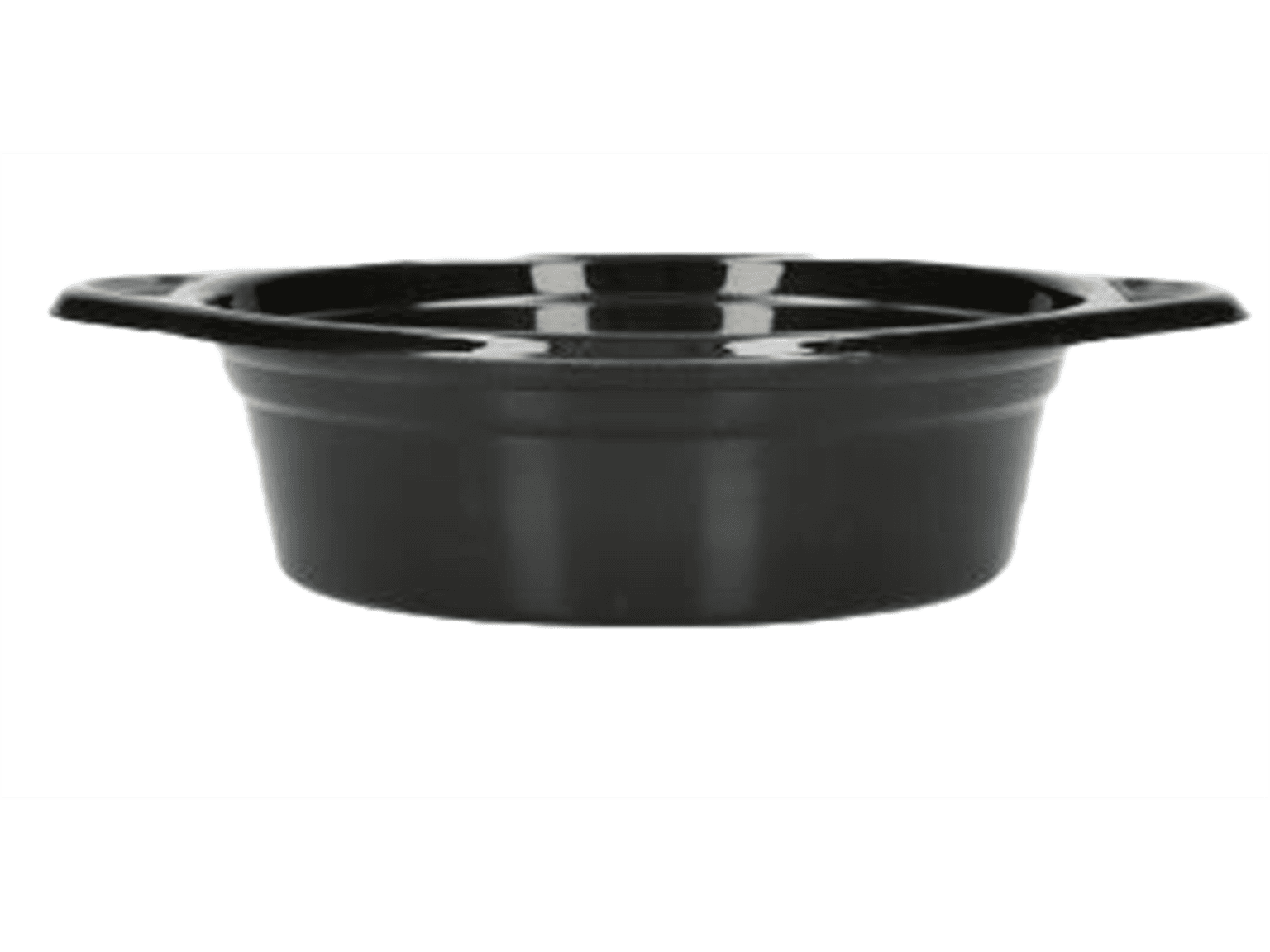 Mehrweg Suppenteller aus Kunststoff Ø 198 / 156 mm, Höhe 45 mm, schwarz