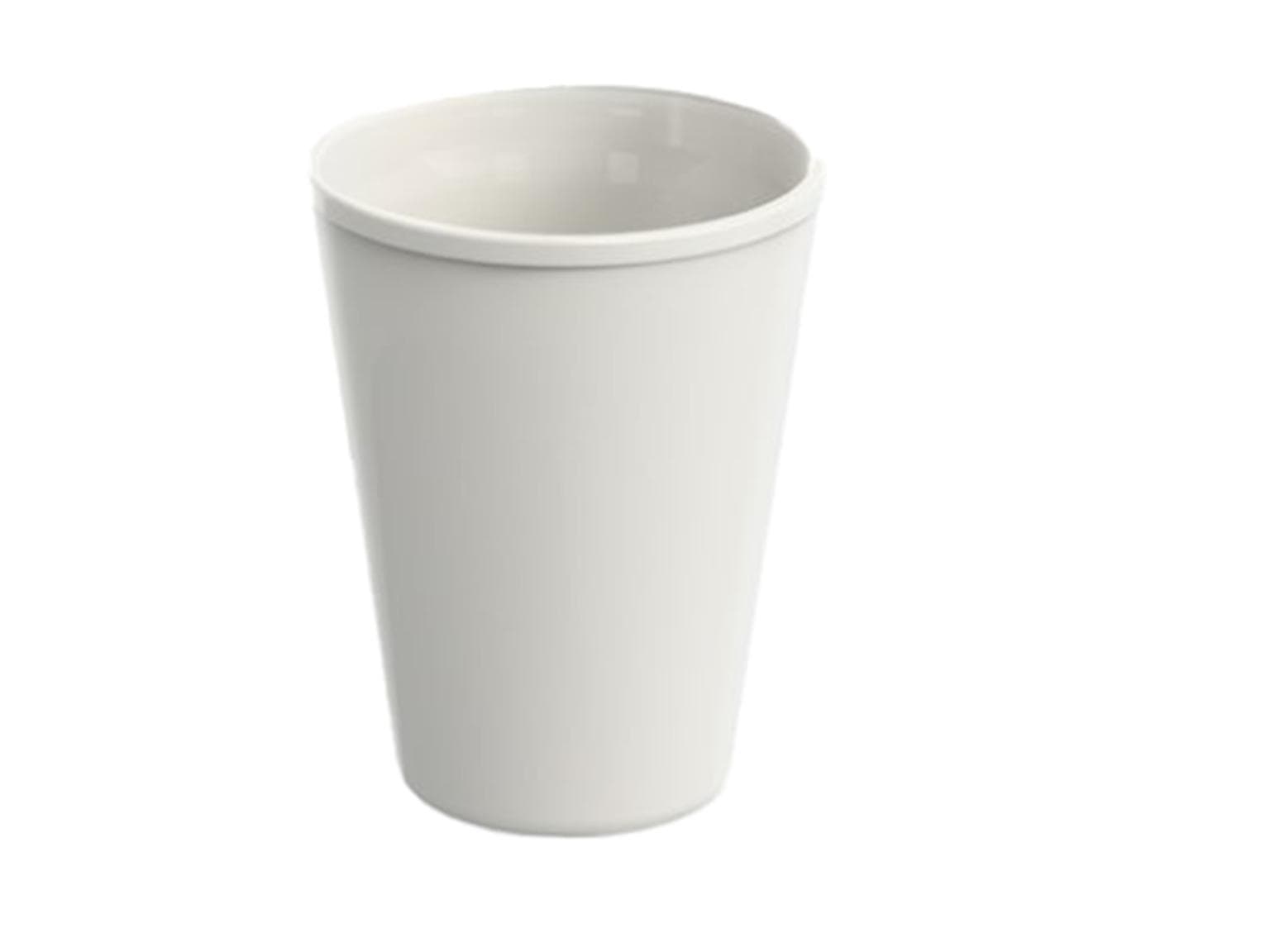 Mehrweg-To-Go Becher, 2 dl, Ø 90 mm, Höhe 85 mm, aus Kunststoff crèmeweiss