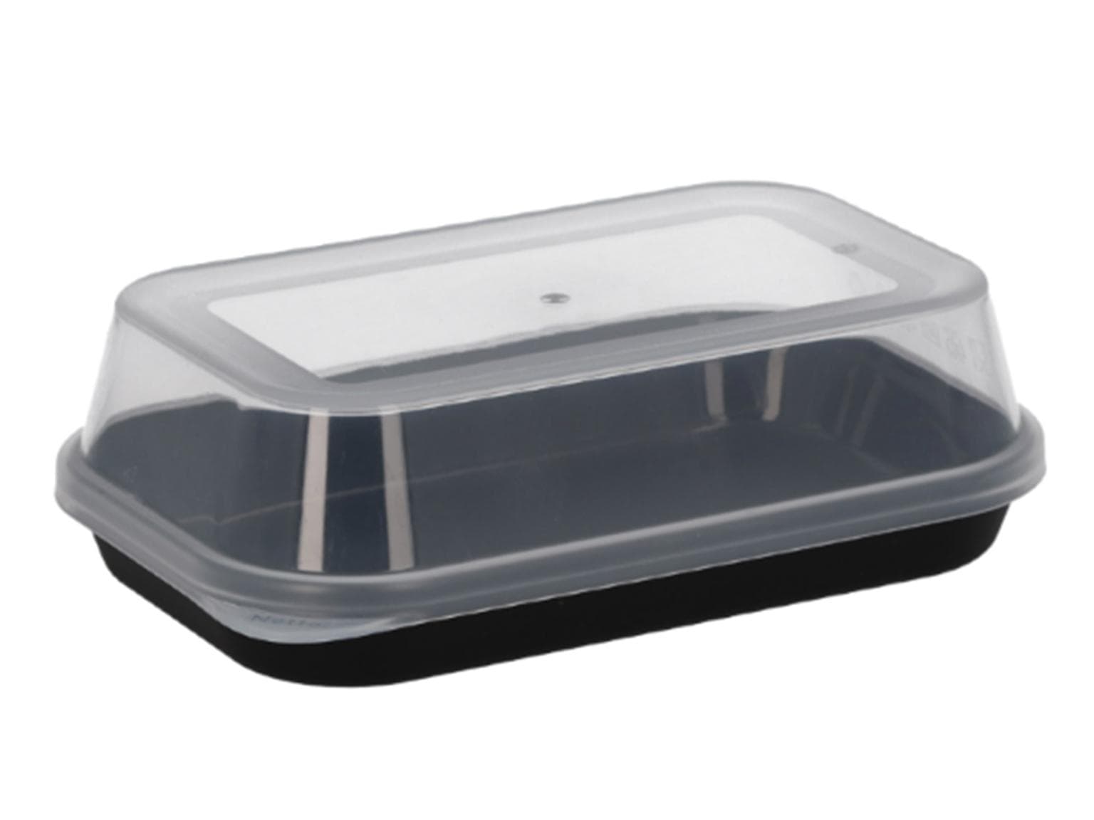 Sushi-Box, Grösse S, 155 x 99 x 55 mm schwarz, aus Kunststoff