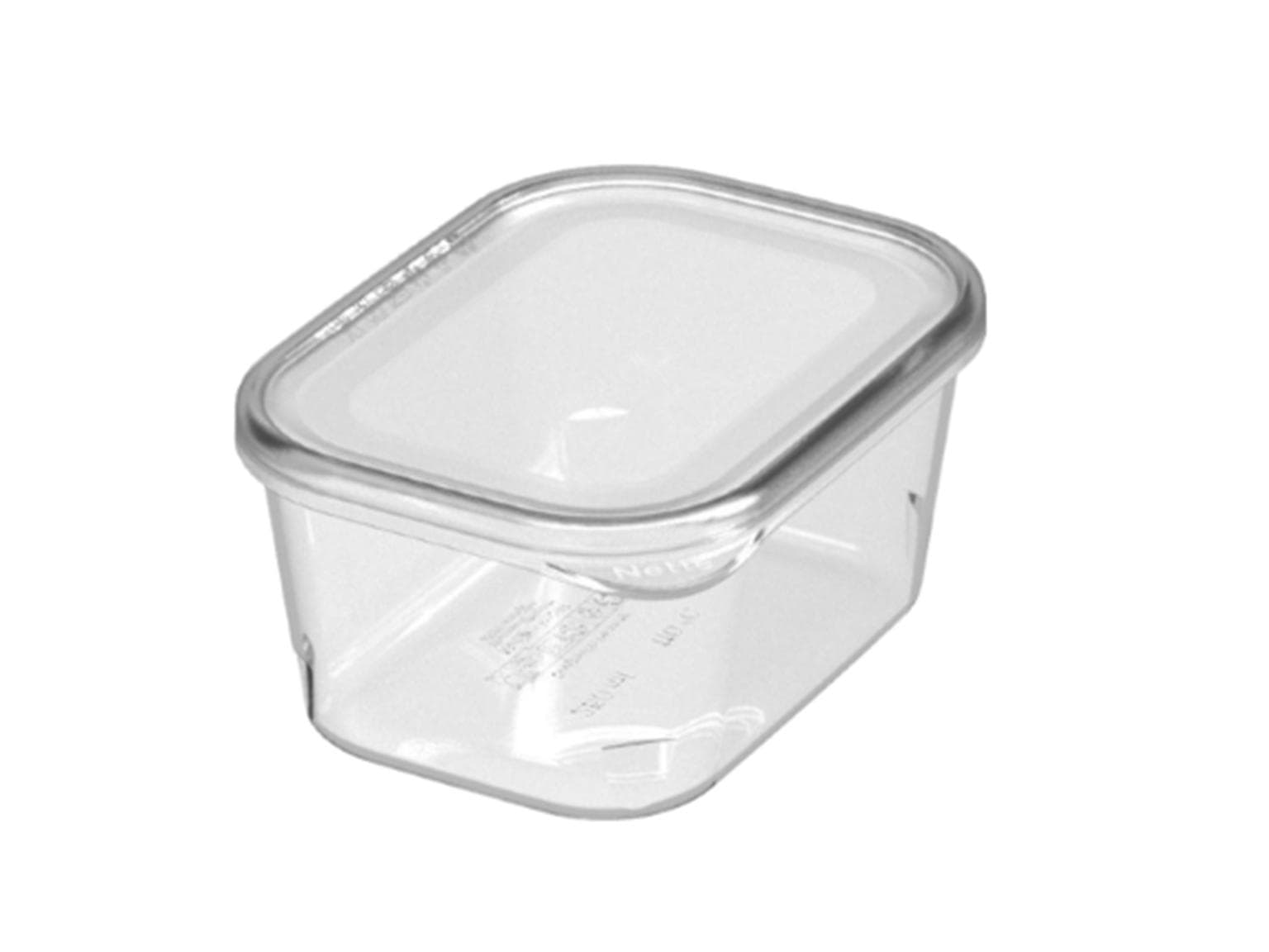 Feinkostbecher mit Deckel, 500 ml, transparent, 109 x 82 x 111 mm