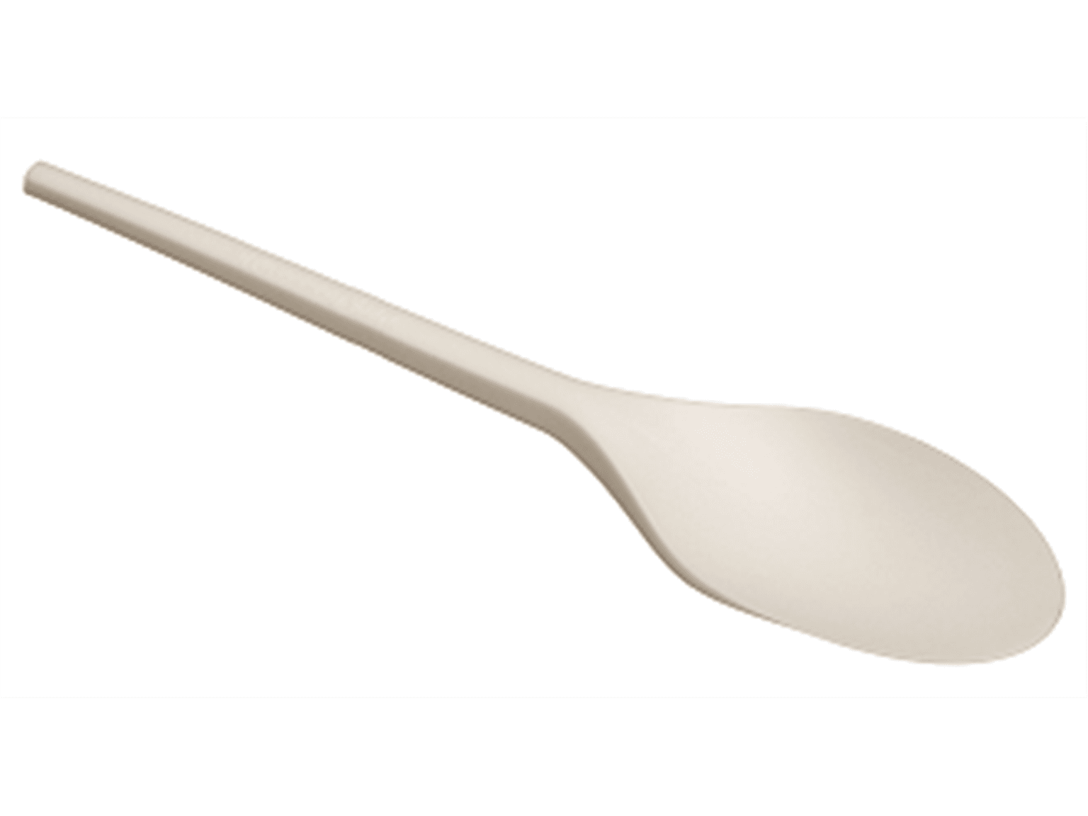 Löffel aus Bio-Plastik CPLA weiss, Länge 16.5 cm