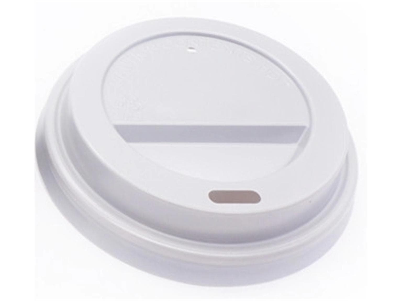 Deckel PS weiss, mit Trinkloch, ø 60 mm, passend zu Kaffeebecher 1 dl