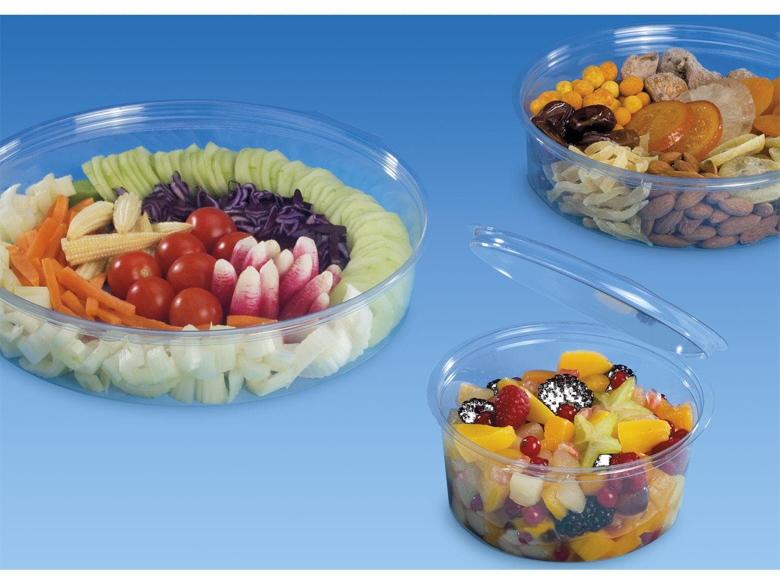 Saucenbecher 50 ml, aus rPET/PET, transparent, ø 70 mm, Höhe: 26 mm