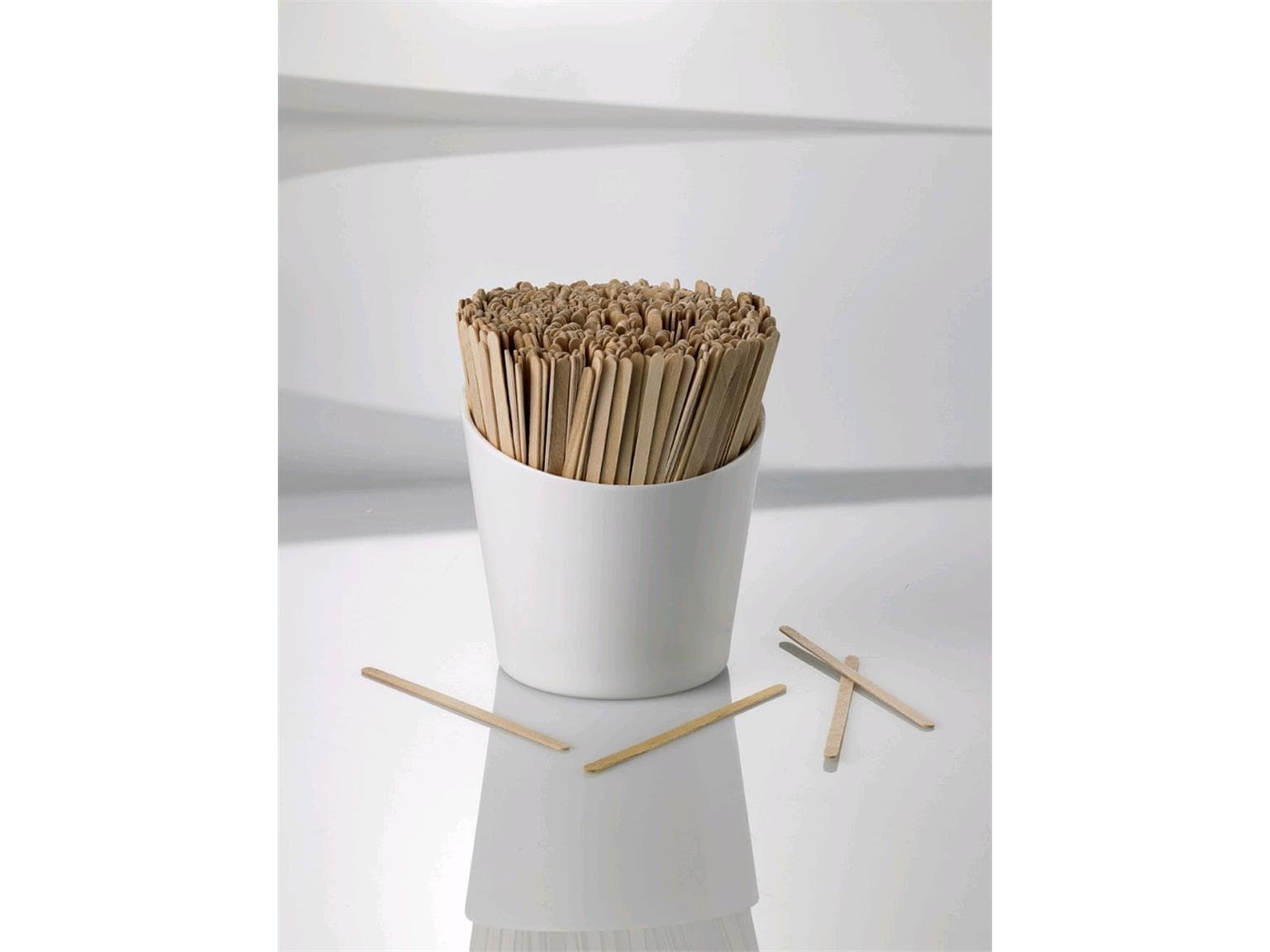 Rührstäbchen kurz aus Birkenholz, 110 x 5 x 1 mm, lose verpackt,