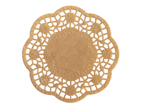 Tortenspitzen ø 10 cm, rund, braun, unbedruckt, unbeschichtet