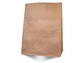 Lunchtüte aus braunem Kraftpapier 70 gm2, 26 + 14 x 32 cm, ohne