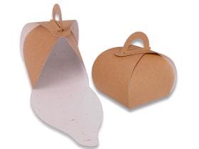 Grosstortenschachtel mit Henkel, unbedr. 48 x 68 x 10 cm, naturbraun, "Eco Life"