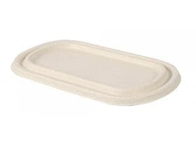 Deckel aus Bagasse, passend zu Menu- schale Art. 28235 und Art. 28237, natur