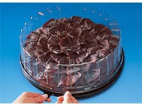 Haube zu Kuchen- und Tortenplatte aus PET/rPET, Ø 285 mm - Höhe 80 mm