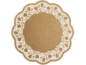 Tortenspitzen ø 30 cm, rund, braun, unbedruckt, unbeschichtet