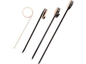 Bambus-Fingerfoodspiess RING, 9 cm schwarz