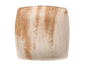 Palmblatt Teller quadratisch, 20 x 20 cm Höhe 1.8 cm