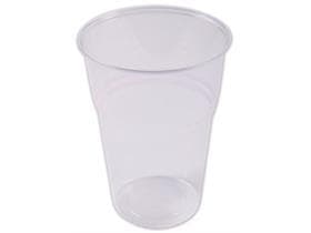BIO Trinkbecher aus PLA transparent, 4 dl, ø ca.85 mm, Höhe 130 mm, geeicht,