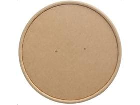 Deckel aus braunem Kraftpapier extra- stark, mit kleinen Ventillöchern (zum