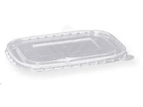 Deckel aus PET transparent, 170 x 120mm, passend zu Menuschalen eckig (Art.