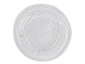 Flachdeckel aus PET transparent, recycelbar, passend zu Dressingbecher