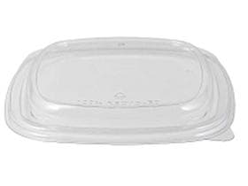 Deckel aus PET transparent, passend zu Schale aus Karton quadratisch,