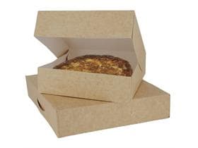 Tortenschachtel aus Kraftpapier 16 x 16 x 5 cm, beschichtet