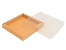 Fensterbox Nr. 15, Kraft 146x146/24mm, aufgerichtet geliefert