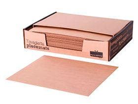 Tischset 1-lagig, 33 x 40 cm, bronce gerader Rand, Kraftpapier 80 g/m2