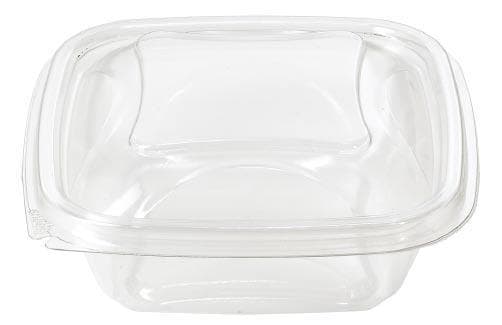 Salatschalen quadratisch, 375 ml, 125 x 125 x 53 mm, transparent