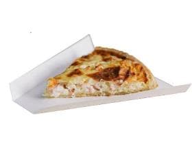 Pappteller dreieckig aus Karton weiss, fettdicht, 170 x 120 x 20 mm, unbedruckt