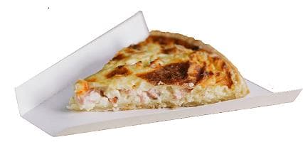 Pappteller dreieckig aus Karton weiss, fettdicht, 170 x 120 x 20 mm, unbedruckt