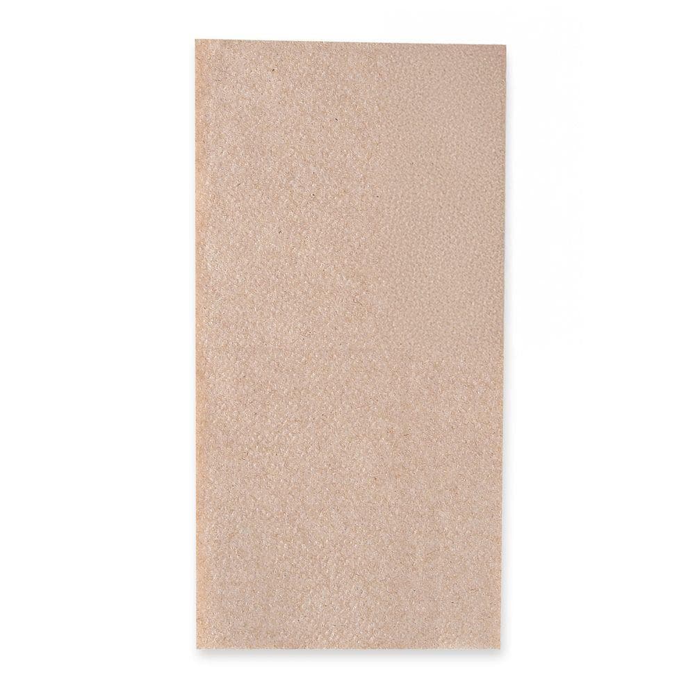 Servietten Öko braun 1-lagig, 33 x 33 cm, 1/8 Falz, unbedruckt
