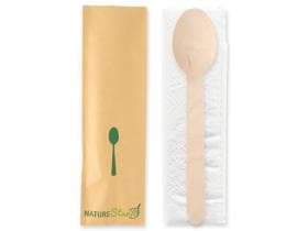 Bio Besteckset Spoon bestehend aus: Löffel (aus Birkenholz), Länge 16 cm,