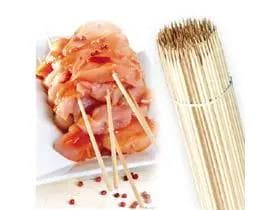 Holzspiesse aus Birkenholz 20 cm, ø 3 mm einseitig spitz, natur