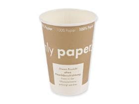 Automatenbecher "Only Paper" 1.8 dl, 100% Pappe, plastikfrei, Ø 7 cm,