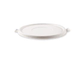 Deckel aus Bagasse, rund, weiss, ø 19.5 cm, Höhe 1 cm, stapelbar