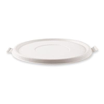 Deckel aus Bagasse, rund, weiss, ø 19.5 cm, Höhe 1 cm, stapelbar