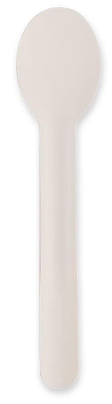 Löffel aus Karton, Länge 15.5 cm, weiss, stabil, geschmacksneutral,
