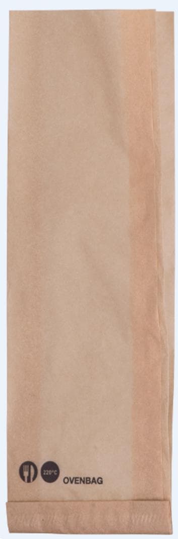 Seitenfaltenbeutel OVENBAG, braun 105 x 40 x 320 mm, hitzebeständig
