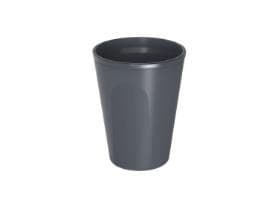 Mehrweg To-Go Becher, 2 dl, Ø 90 mm Höhe 85 mm, aus Kunststoff schiefergrau
