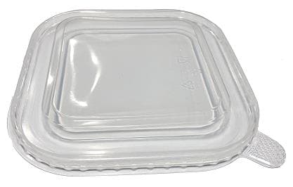 Deckel aus PP transparent, passend zu Schale aus Karton quadratisch,