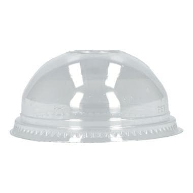 Dom-Deckel rPET, mit Loch, Ø 95 mm, zu Becher Clear Cup Art.Nr. 80550082,