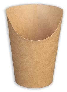 Wrap-Cup aus braunem Kraftkarton, 360 ml, ø 60 mm, Höhe 120 mm,