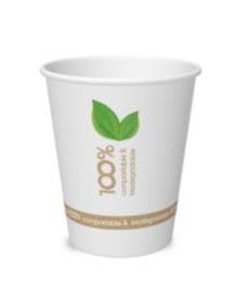 Trinkbecher "Havana" aus Pappe, 2 dl  Ø 80 mm, Höhe 91 mm, weiss