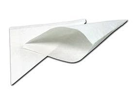 Pommes-Spitztüte, weiss, unbedruckt, gebl. Kraft fettdicht 40 gm2, 19 cm,